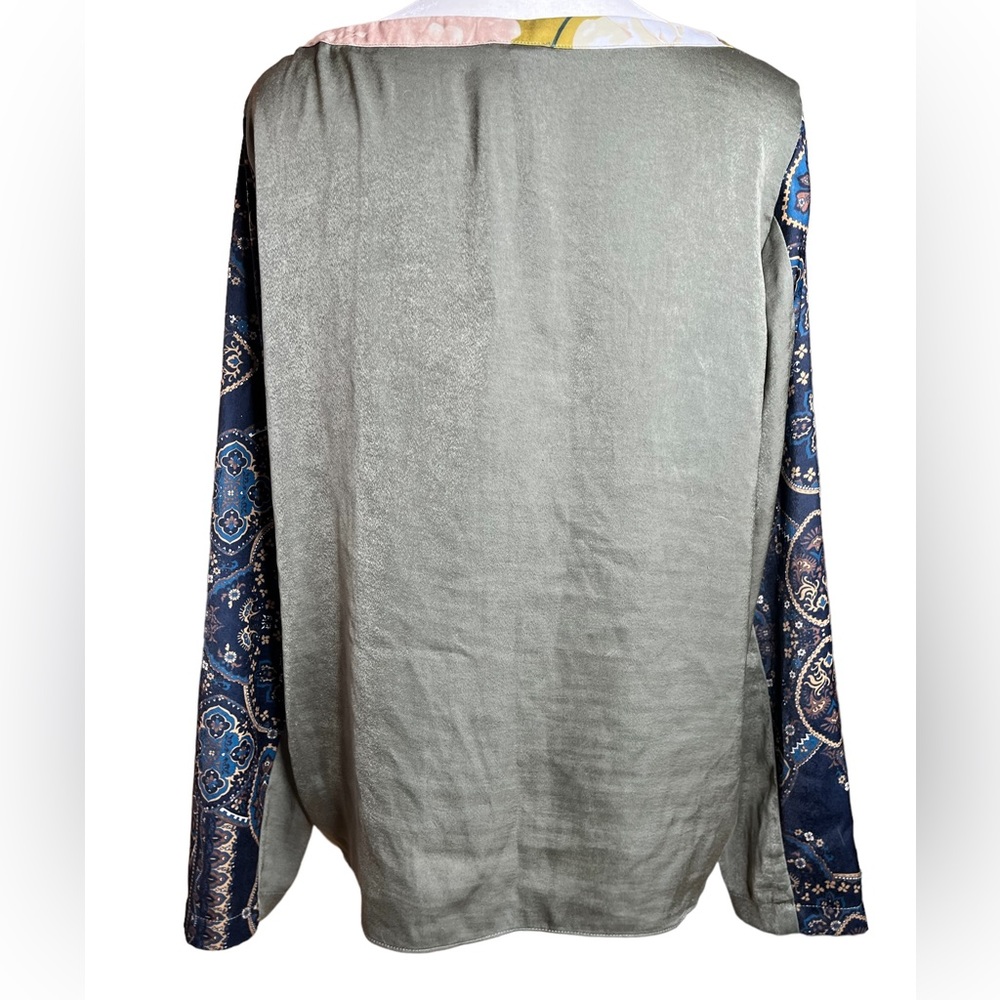 Anthropologie Tiny Patchwork Blooms Blouse Size M… - image 6